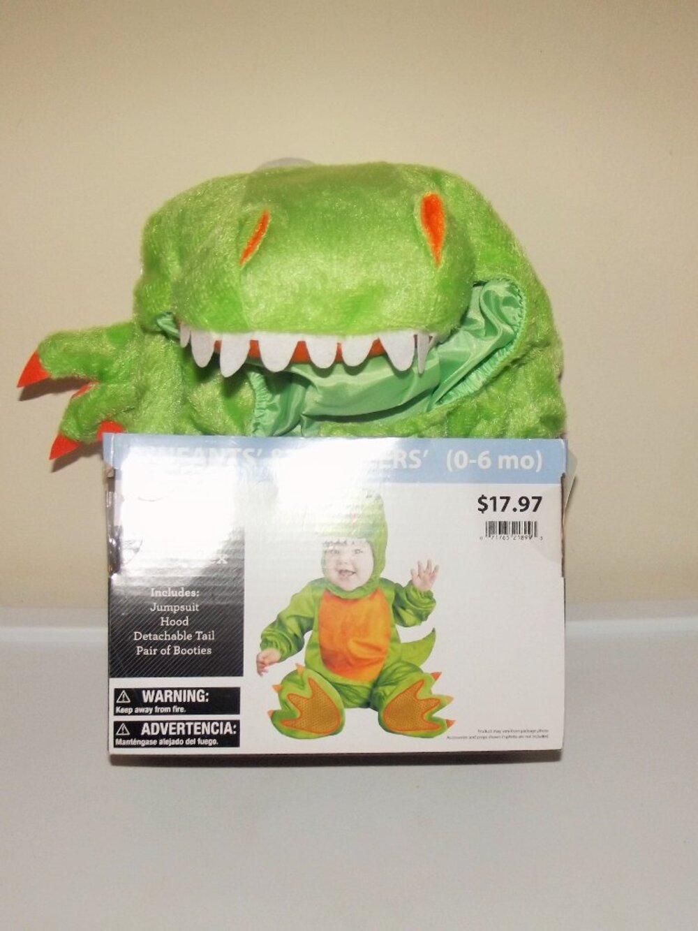 Infant & Toddlers Baby T Rex Halloween Costume SZ 0-6 Months---NWT